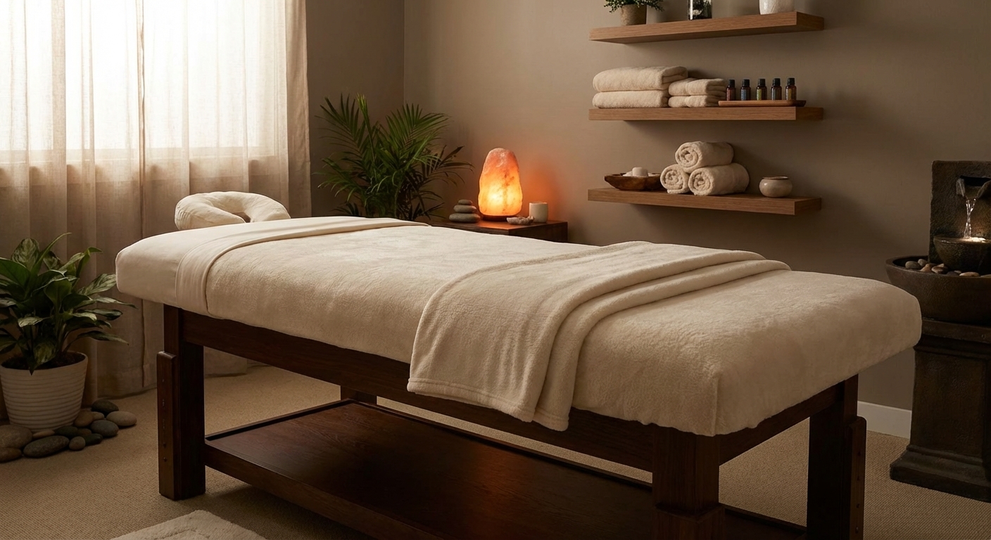 Massage Table at Unlimited Wellness Spa